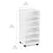 Tour blanche mobile avec séparateurs modulaires de 86,3 cm d’Ordonnez simplement